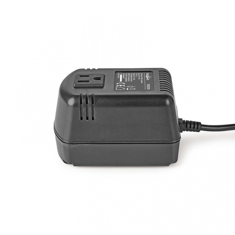 Nedis Ström omvandlare | Strömadapter | 230 V AC 50 Hz | 70 W | Jordad kontakt | Svart