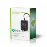 Nedis Ström omvandlare | Strömadapter | 230 V AC 50 Hz | 70 W | Jordad kontakt | Svart