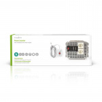 Nedis Växelriktare med modifierad sinusvåg | Inspänning: 12 V DC | Enhetens utgångsanslutning: Type F (CEE 7/3) | 230 V AC 50 Hz | 4000 W | Toppeffekt: 8000 W | Skruv terminal | Silver