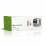 Nedis Växelriktare med modifierad sinusvåg | Inspänning: 12 V DC | Enhetens utgångsanslutning: Type F (CEE 7/3) | 230 V AC 50 Hz | 4000 W | Toppeffekt: 8000 W | Skruv terminal | Silver