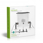 Nedis Foto Studio Kit | 400 lm | Vikbar | Bakgrunder ingår | Resväska ingår | Svart Nedis Foto Studio Kit | 400 lm | Vikbar | Bakgrunder ingår | Resväska ingår | Svart