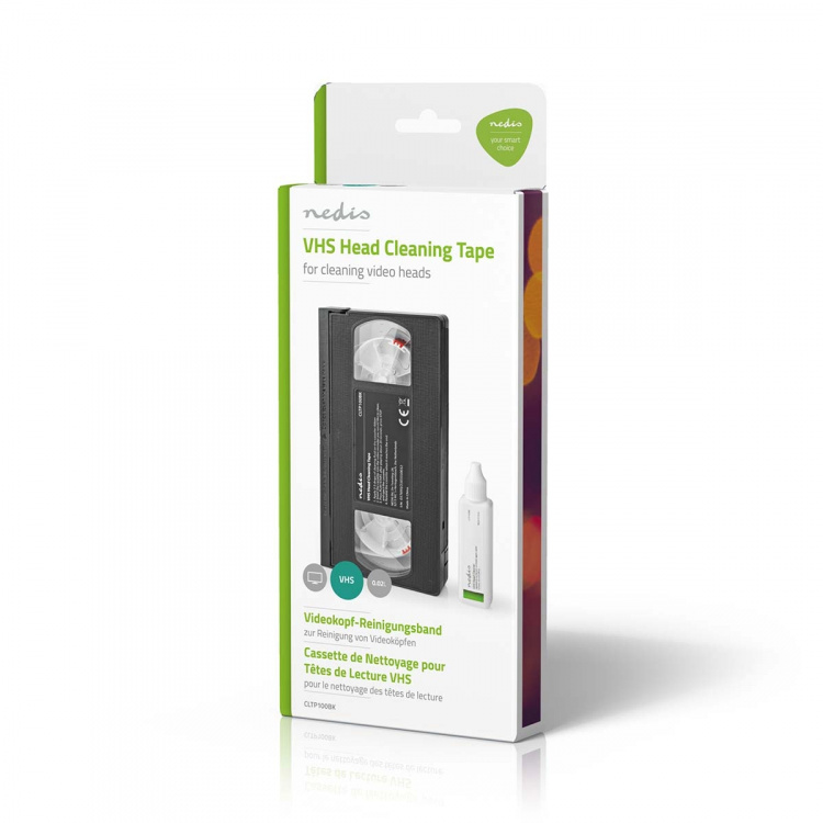 Nedis Regörings tejp | 20 ml | VHS-huvuden | Svart Nedis Regörings tejp | 20 ml | VHS-huvuden | Svart
