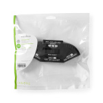 Nedis Composite Video Switch | 3-Port port(s) | Ingång för audio/video/dataanslutningar: 3x Composite Video (RWY) | Audio / video / dataanslutningar utgång: 1x Composite Video (RWY) | 1024x576 | ABS | Svart