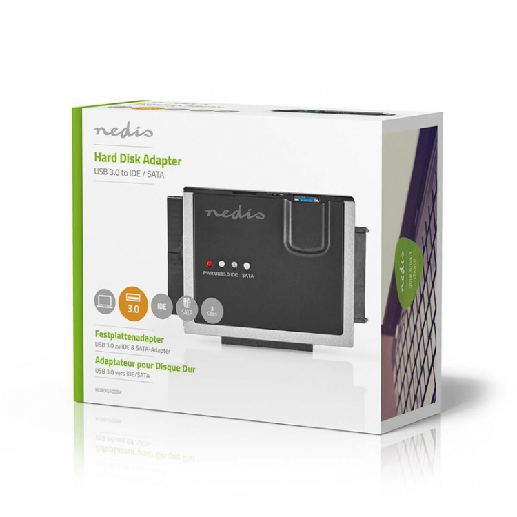Nedis Hårddiskadapter | USB 3.0 | 2.5 tum/3.5 tum | IDE/SATA