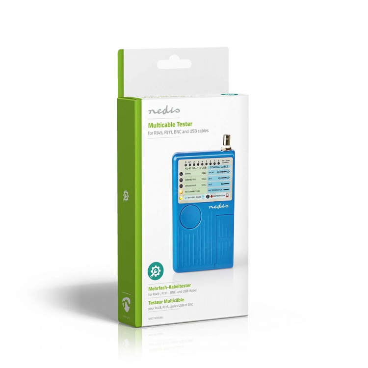 Nedis LAN measuring instrument | Tråddragen | 180 m | LED-indikator | Batteridriven Nedis LAN measuring instrument | Tråddragen | 180 m | LED-indikator | Batteridriven