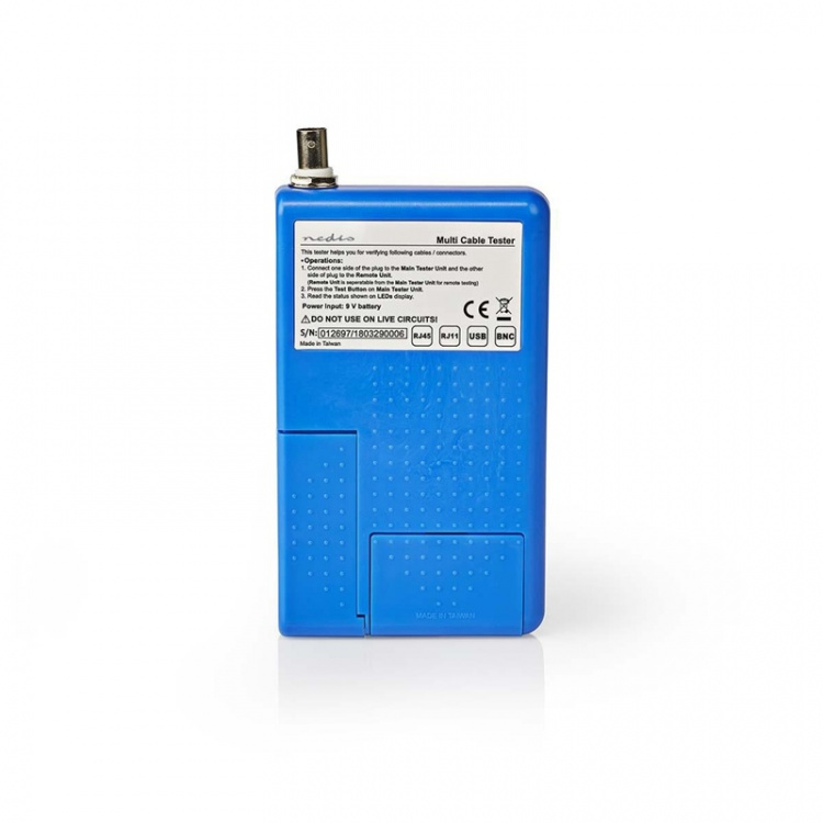 Nedis LAN measuring instrument | Tråddragen | 180 m | LED-indikator | Batteridriven Nedis LAN measuring instrument | Tråddragen | 180 m | LED-indikator | Batteridriven