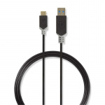 Nedis USB-kabel | USB 3.2 Gen 1 | USB-A Hane | USB-C™ Hane | 60 W | 5 Gbps | Guldplaterad | 1.00 m | Rund | PVC | Antracit | Kartong med fönster Nedis USB-kabel | USB 3.2 Gen 1 | USB-A Hane | USB-C™ Hane | 60 W | 5 Gbps | Guldplaterad | 1.00 m | Rund | PVC | Antracit | Kartong med fönster