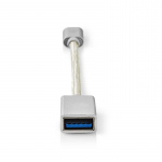 Nedis USB 3.1-kabel | Typ-C, hane - A-hona | 0.15 m | Aluminium