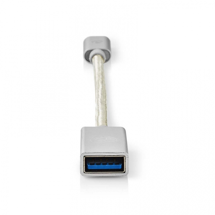Nedis USB 3.1-kabel | Typ-C, hane - A-hona | 0.15 m | Aluminium
