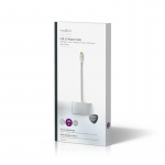 Nedis USB Multi-Port Adapter | 3-i-1 | USB 3.2 Gen 1 | USB-C™ Hane | USB-A Hona / USB-C™ Hona / VGA hona 15p | 5 Gbps | 0.20 m | Rund | Guldplaterad | Flätad / Nylon | Silver | Kartong med täckt fönster Nedis USB Multi-Port Adapter | 3-i-1 | USB 3.2 Gen 1 | USB-C™ Hane | USB-A Hona / USB-C™ Hona / VGA hona 15p | 5 Gbps | 0.20 m | Rund | Guldplaterad | Flätad / Nylon | Silver | Kartong med täckt fönster