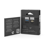 Nedis USB-C™ Adapter | USB 3.2 Gen 1 | USB-C™ Hane | USB-A Hona | 5 Gbps | Rund | Nickelplaterad | Silver | Kartong med täckt fönster