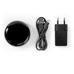 Nedis SmartLife IR fjärrkontroll | Wi-Fi | Universell | Signalområde: 5 m | 38 KHz | USB ström | Android™ / IOS | Svart