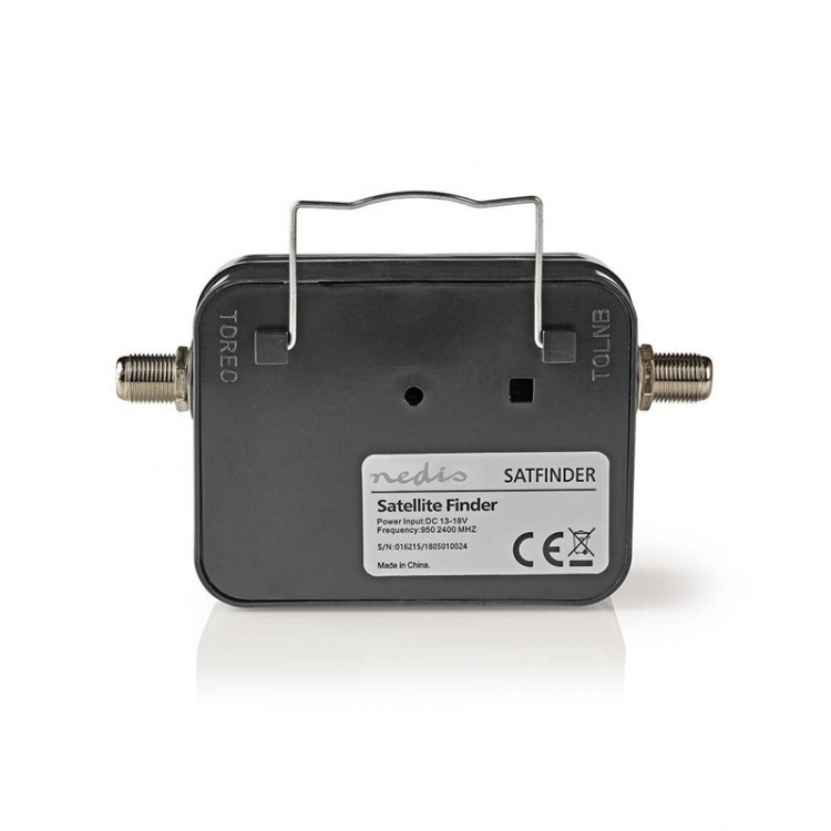 Nedis Satellit-signalstyrka Meter | 950-2400 MHz | Ingångskänslighet: 83 dB | Utnivå: 102 dBuV | Svart Nedis Satellit-signalstyrka Meter | 950-2400 MHz | Ingångskänslighet: 83 dB | Utnivå: 102 dBuV | Svart