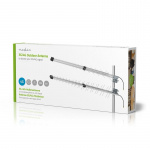 Nedis 4G / 3G Antenn | 5G | Utomhus | 698 - 3800 MHz | Förstärkning: 15 dB | 0.30 m | Silver