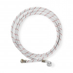 Nedis Inloppsslang nylon | 1/2\'\' | 3/4\'\' | 10 Bar | 90 °C | 3.00 m | Användning: Maträtt / Tvättmaskin | Nylon | Röd / Vit
