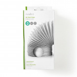 Nedis Luft Utloppsslang PVC | 100 mm | 3.00 m | Passar till: Air Ventilation / Tumble Dryers | Vit