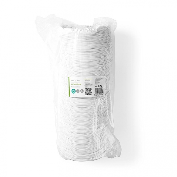 Nedis Luft Utloppsslang PVC | 127 mm | 6.00 m | Passar till: Air Ventilation / Tumble Dryers | Vit Nedis Luft Utloppsslang PVC | 127 mm | 6.00 m | Passar till: Air Ventilation / Tumble Dryers | Vit
