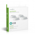 Nedis Anti vibrationsdämpare | Passar till: Universell | 4 st. | Vit | Plast
