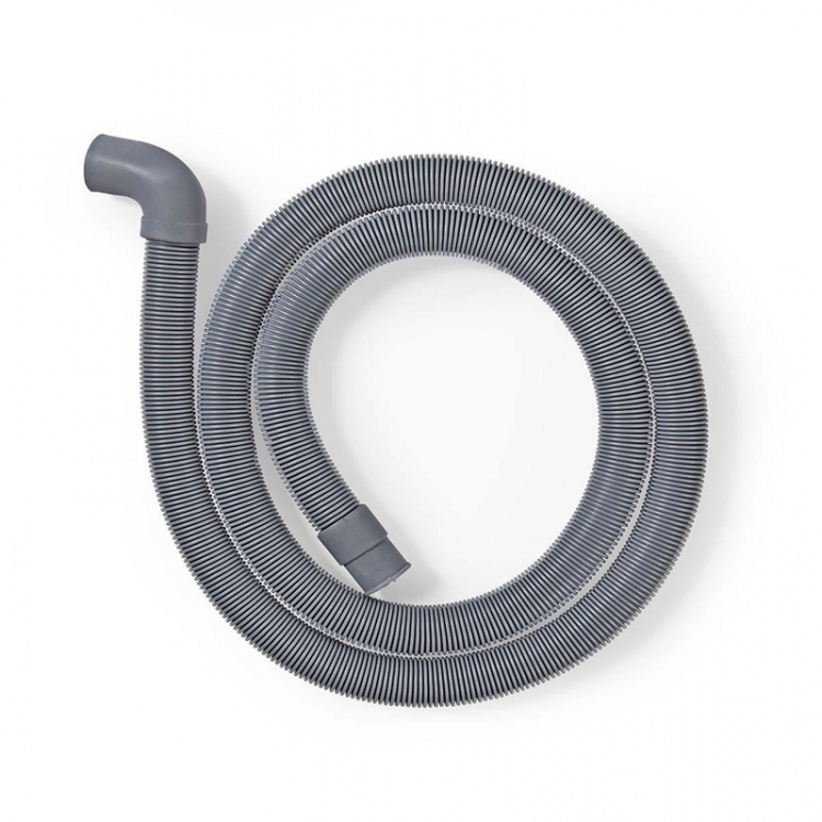 Nedis Utloppsslang | 22 mm | 19 mm | 0.5 Bar | 60 °C | 1.50 m | Användning: Maträtt / Tvättmaskin | Grå Nedis Utloppsslang | 22 mm | 19 mm | 0.5 Bar | 60 °C | 1.50 m | Användning: Maträtt / Tvättmaskin | Grå