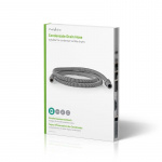 Nedis Utloppsslang | 8 mm | 10 mm | 1.50 m | Användning: Kondensera torktumlare | Gummi / Plast | Grå