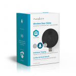 Nedis SmartLife Ringklocka | RF, frequency 433 Mhz | Tillbehör till: WIFICDP10GY / WIFICDP30WT / WIFICDP40CWT | USB ström | 4 Ljud | 5 V DC | Justerbar volym | Svart Nedis SmartLife Ringklocka | RF, frequency 433 Mhz | Tillbehör till: WIFICDP10GY / WIFICDP30WT / WIFICDP40CWT | USB ström | 4 Ljud | 5 V DC | Justerbar volym | Svart
