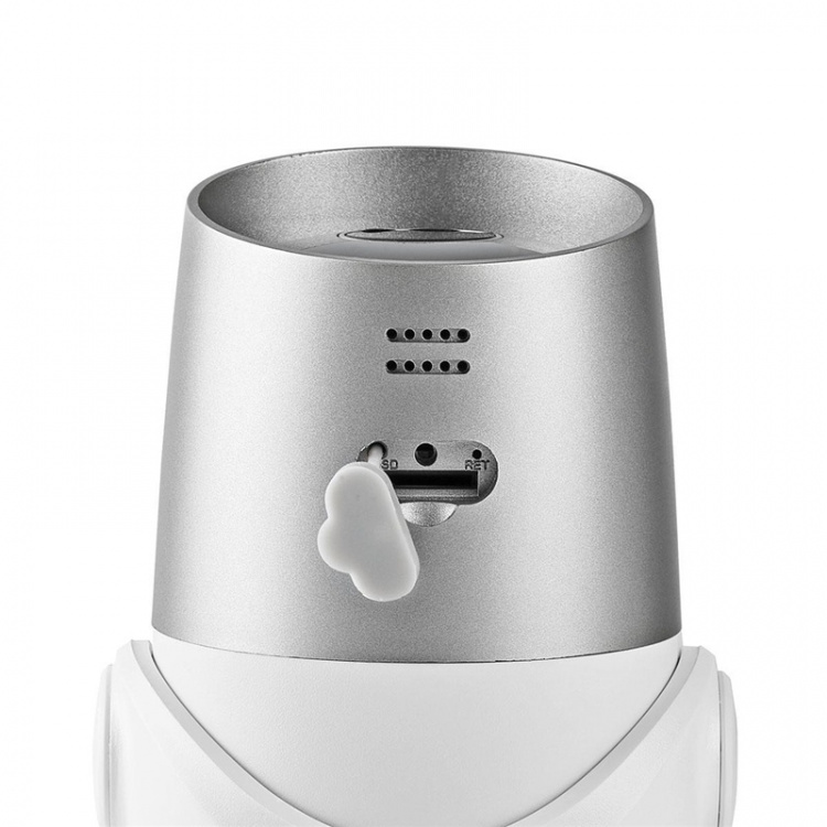 Nedis SmartLife Utomhus Kamera | Full HD 1080p | IP65 | microSD (ingår inte) / Molnlagring (tillval) | 12 V DC | Med rörelsesensor | Nattsikt | Silver / Vit
