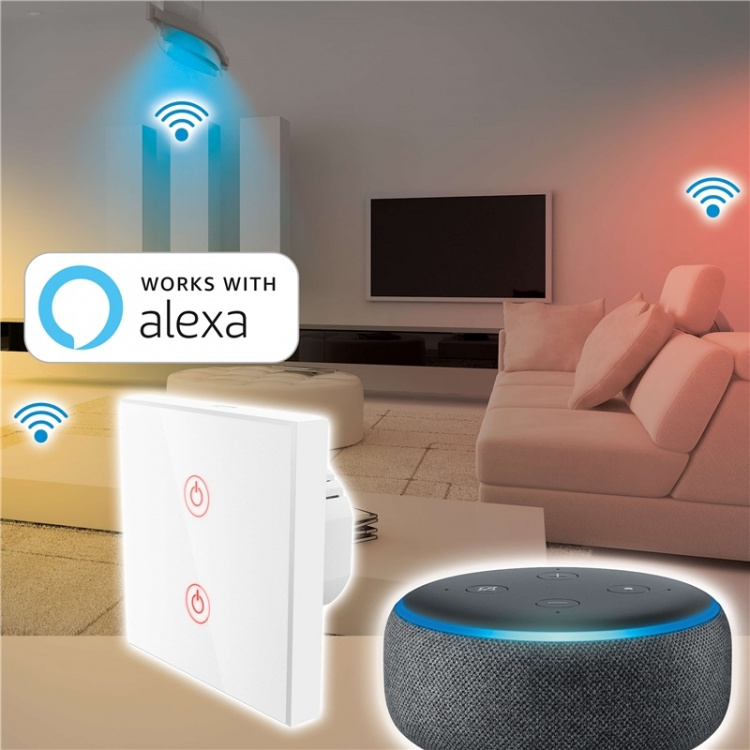 Hama WiFi Strömbrytare Vit Hama WiFi Strömbrytare Vit