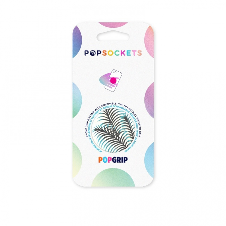 PopSockets Pacific Palm Avtagbart Grip med Ställfunktion PopSockets Pacific Palm Avtagbart Grip med Ställfunktion