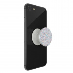 PopSockets Sparkle Snow White Avtagbart Grip med Ställfunktion Premium