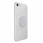 PopSockets Sparkle Snow White Avtagbart Grip med Ställfunktion Premium
