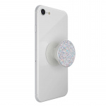 PopSockets Sparkle Snow White Avtagbart Grip med Ställfunktion Premium
