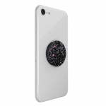 PopSockets Sparkle Black Avtagbart Grip med Ställfunktion Premium