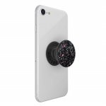 PopSockets Sparkle Black Avtagbart Grip med Ställfunktion Premium