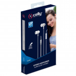 Celly Hörlurar In-Ear Kabel 3,5 mm UP500 Vit