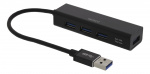 DELTACO USB Mini Hubb med fyra USB-A portar, USB 3.1 Gen 1, svart DELTACO USB Mini Hubb med fyra USB-A portar, USB 3.1 Gen 1, svart