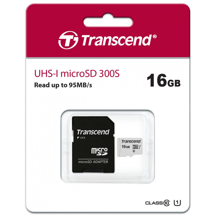 Transcend microSDHC 16GB U1 (R95/W10)