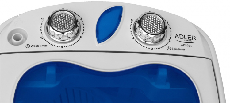 Adler Tvättmaskin + centrifug, Perfekt till husbilen