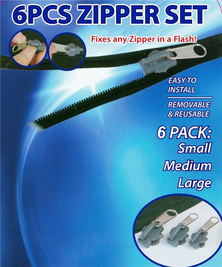 Herzberg Kit för dragkedja, 6 st