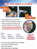 Herzberg Kit för dragkedja, 6 st