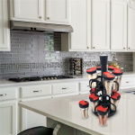 Herzberg Kryddhylla med 12 glasburkar (HG-6004)