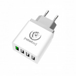 Rebeltec H400 Turbo QC 3.0 Väggladdare 4xUSB