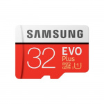 Samsung MicroSD Evo Plus, Klass 10, 32 GB + Adpater