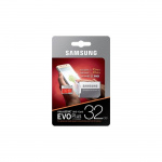Samsung MicroSD Evo Plus, Klass 10, 32 GB + Adpater