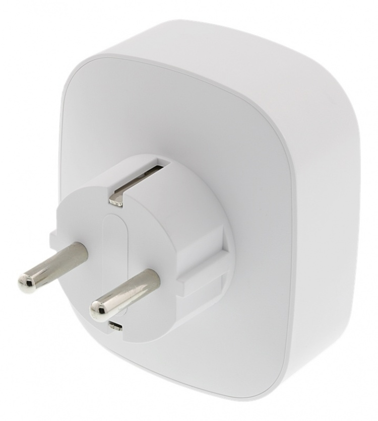 Deltaco Smart Home Strömbrytare, WiFi, Energimätare, Vit