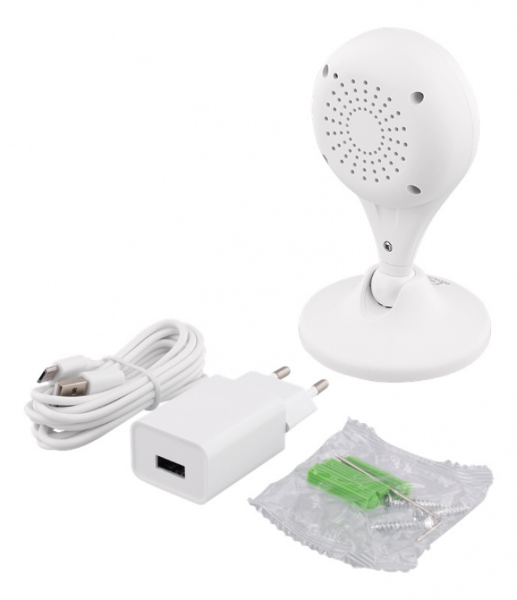 DELTACO SMART HOME nätverkskamera för inomhusbruk, 720p, WiFi, vit DELTACO SMART HOME nätverkskamera för inomhusbruk, 720p, WiFi, vit
