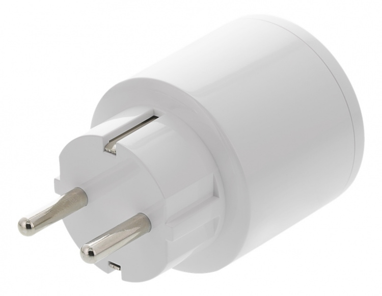 DELTACO SMART HOME strömbrytare, WiFi, 1xCEE 7/3, 10A, timer, vit