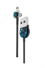 Forever Core 3i1 Magnetisk Synk/laddkabel - USB-C/Lightning/microUSB, 1m