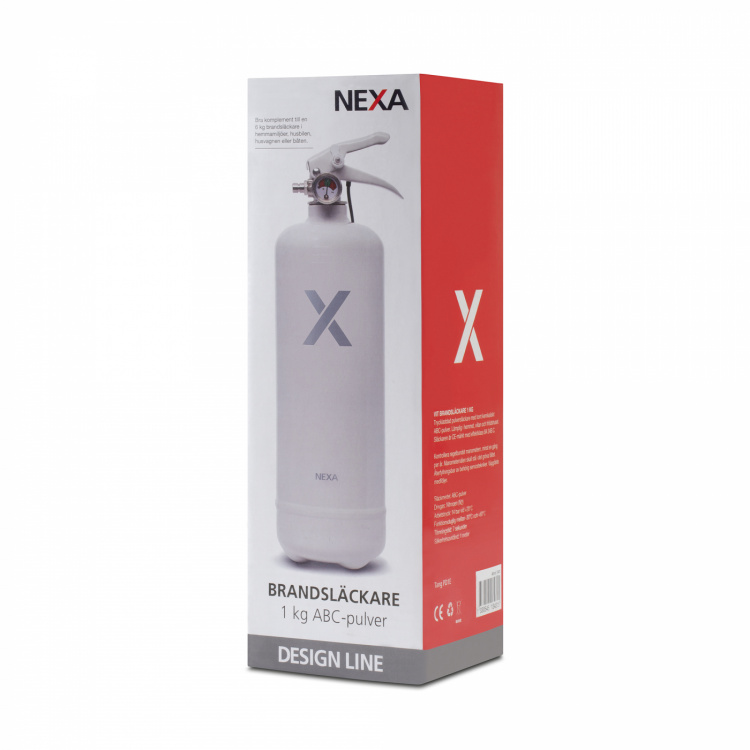 Nexa Fire & Safety Brandsläckare Vit 1kg 8A Nexa Fire & Safety Brandsläckare Vit 1kg 8A