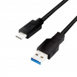 LogiLink USB 3.2 Gen1 USB - USB-C 15W 5 Gbps 3m Svart