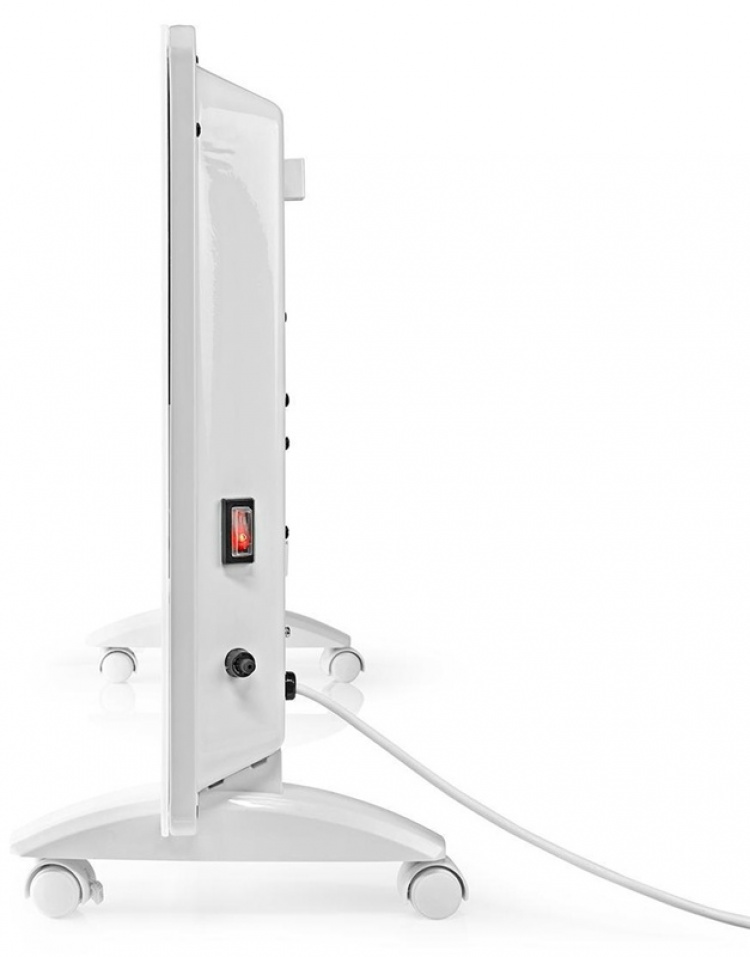 Nedis SmartLife Konvektion Värmare | Passar till badrum | Glas panel | 2000 W | 2 Värmeinställningar | LED | 15 - 35 °C | Justerbar termostat | Vit